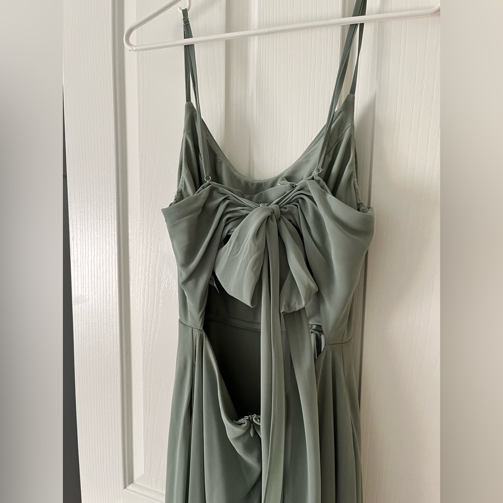 Dear Cleo, Sage Green Bridesmaid dress
